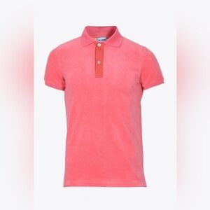 NEW Les Canebiers Men's Cabanon Polo Shirt in Raspberry Sz Small & Medium NWT
